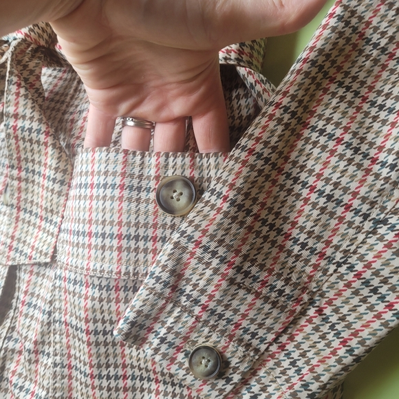 Cabi Houndstooth Trench Coat - Picture 6 of 13